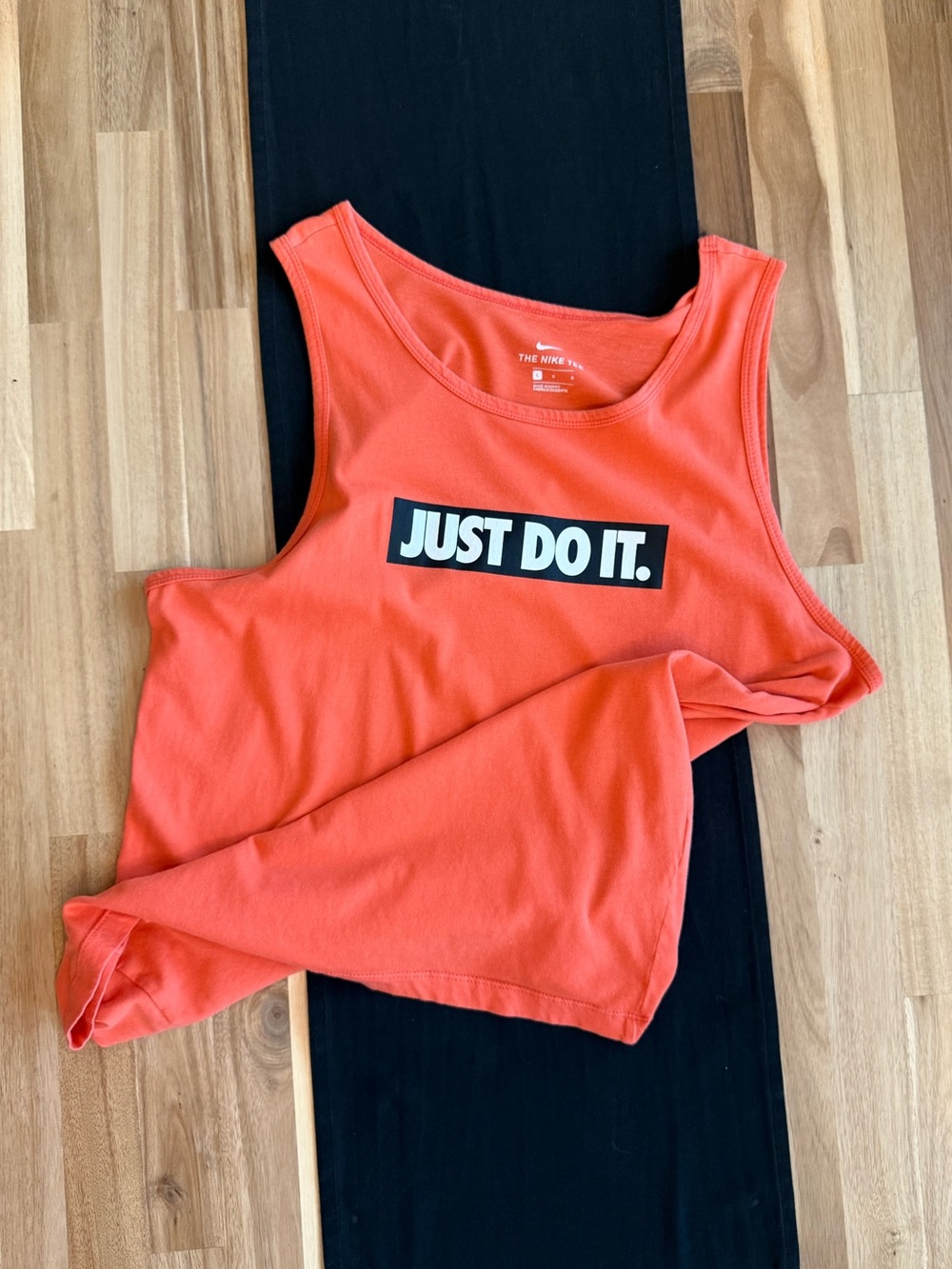 Nike Men’s Coral Orange 'Just Do It.' Tank Top